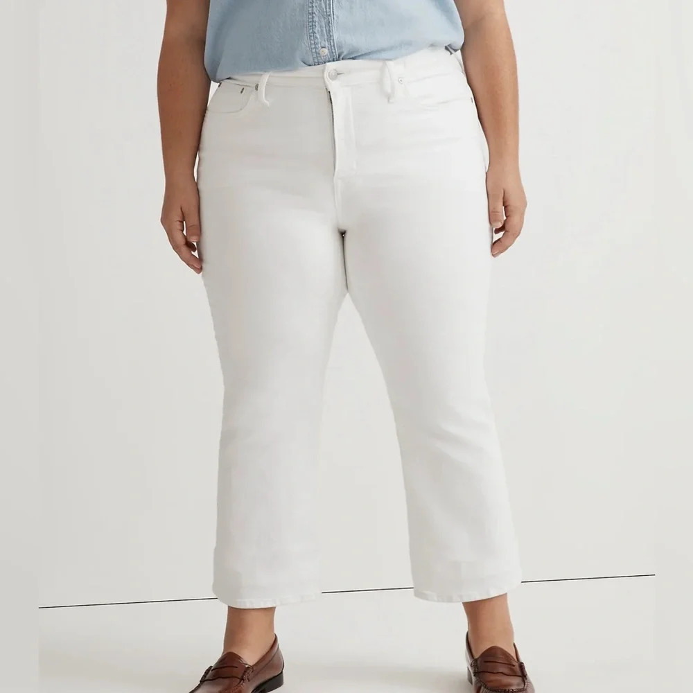 Madewell Plus Size Kick Out Crop Jeans Size 24W - Picture 2 of 6